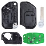 2018 - 2024 Jeep Wrangler Unlimited / Smart Flip Key (No Buttons) / PN: 68416785AA / OHT1130261 / SIP22 (AFTERMARKET)